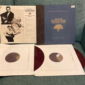 Country Music Foundation Official Archive Collection on Red Vinyl albums 1 & 2